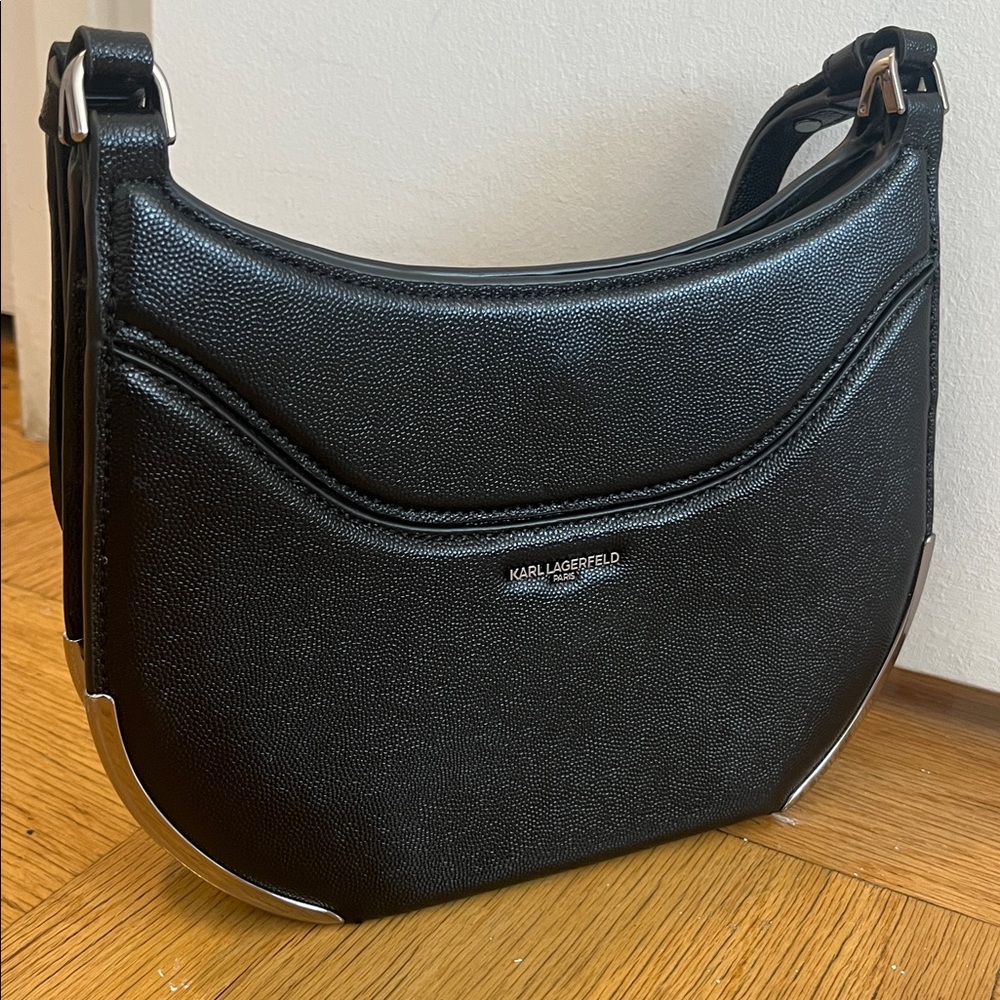 Milou Leather Hobo Bag Karl Lagerfeld